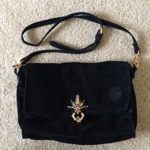 Zara TRF Split Suede Crossbody Bag